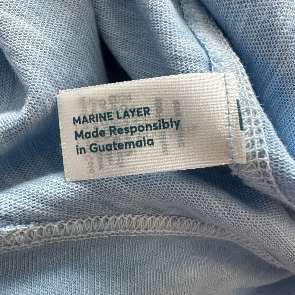 Marine Layer NWD Sadie Long Sleeve Pullover Blue Women’s Size S - Picture 6 of 7